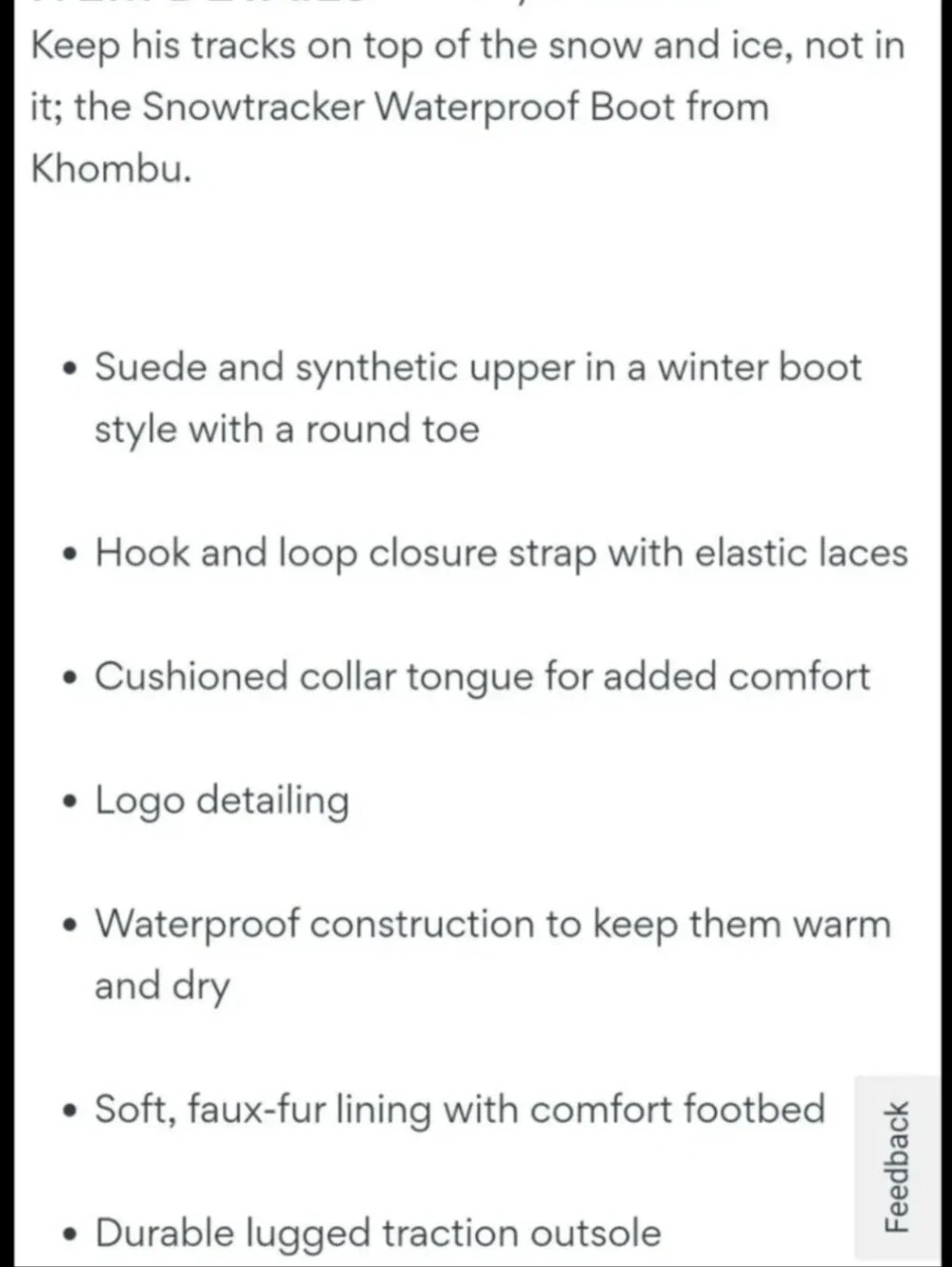 Like NEW Big Kids Sz. 3 KHOMBU Hickory Waterproof BOOTS